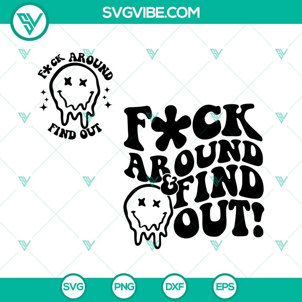 Mothers Day, SVG Files, Fuck Around And Find Out SVG File, Mom Club Smiley SVG 1