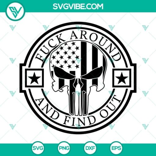 fuck around and find out svg punisher skull svg faafo punisher flag svg 2nd amendment svg 3 mockup