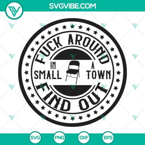 fuck around find out in a small town svg folding chair svg montgomery alabama brawl svg 6 mockup