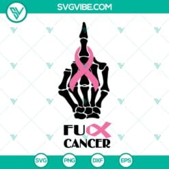 Cancer, SVG Files, Fuck Cancer SVG Files, Breast Cancer SVG Image, Skeleton 16