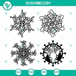 Fuckflake 2023 SVG Files Bundle, Funny Christmas 2023 Ornament SVG Images,