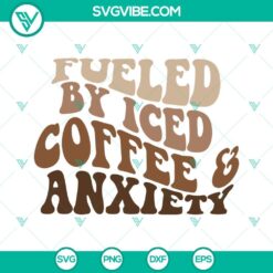 Skeleton, SVG Files, Fueled By Iced Coffee And Anxiety SVG Image, Skeleton Hand 3