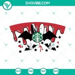 Halloween, Musics, Starbucks Cup Wrap, SVG Files, Full Wrap Bad Bunny Halloween 2