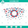 Sunflower Star themed Starbucks cup SVG files perfect for 4th of July celebration. Ideal for crafting projects.