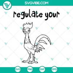 Funny Regulate Your Cock Hei Rooster SVG Download PNG DXF EPS Cut Files