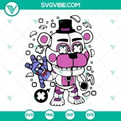 Movies, SVG Files, Funtime Freddy SVG Image, Freddy Fazbear Pizza SVG File, 2