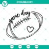 Game Day Football SVG download for crafts, featuring football and game day elements in football SVG file. Perfect for sports fans.