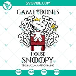 Game, SVG Files, Game Of Bones Snoopy SVG File, Peanuts SVG File PNG DXF EPS 4