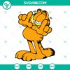Garfield and Odie SVG cartoon bundle featuring downloadable files in PNG and DXF formats for digital use.