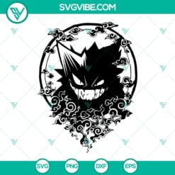 Anime, SVG Files, Gengar SVG Files, Pokemon SVG Images PNG DXF EPS Cut Files 20