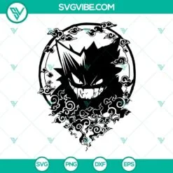 Anime, SVG Files, Gengar SVG Files, Pokemon SVG Images PNG DXF EPS Cut Files 2