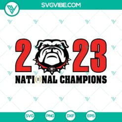 Football, Sports, SVG Files, Georgia Bulldogs 2022 2023 National Champions SVG 19