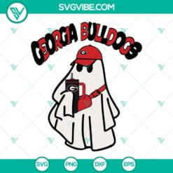 Halloween, Sports, SVG Files, Georgia Bulldogs Football Boo Jee Ghost Halloween 1