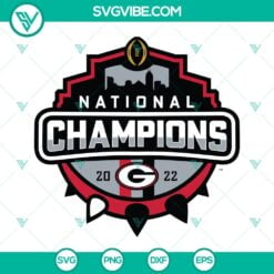 Football, Sports, SVG Files, Go Dawgs Georgia Bulldogs National Champions SVG 4