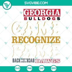 Football, Sports, SVG Files, Georgia Bulldogs National Champions SVG Files, 8