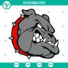 Georgia Bulldogs football theme SVG images bundle including bulldogs face design in SVG, PNG, and DXF formats for crafts and projects.