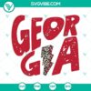 Georgia leopard lightning bolt SVG cut files - PNG, DXF, EPS formats for crafting projects.