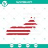 German Shepherd patriotic SVG for USA Independence Day with American flag, perfect for 4th of July themed projects.
