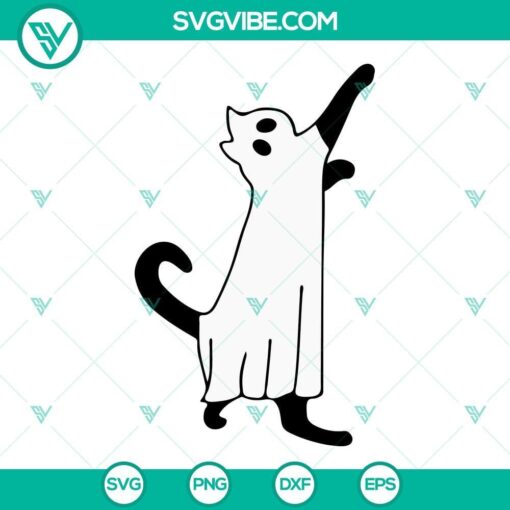 ghost cats svg bundle black cat svg cute halloween cats svg png dxf eps cricut 10 mockup