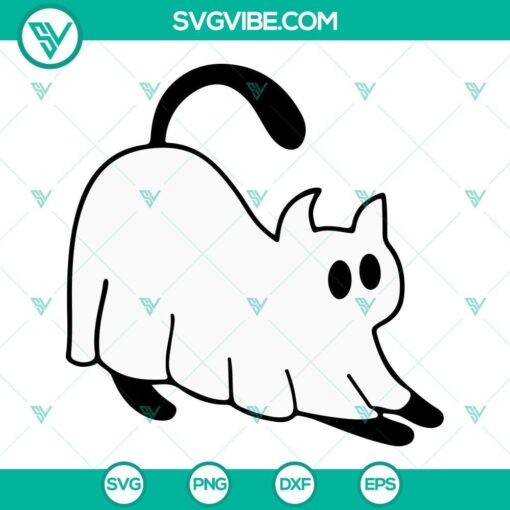 ghost cats svg bundle black cat svg cute halloween cats svg png dxf eps cricut 4 mockup