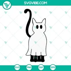 ghost cats svg bundle black cat svg cute halloween cats svg png dxf eps cricut 9 mockup