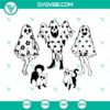 Ghost girl & pet SVG bundle with a ghost cat and ghost dog SVG files - perfect for Halloween crafts and designs.