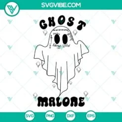 Halloween, Musics, SVG Files, Ghost Malone SVG Images, Funny Post Malone 3