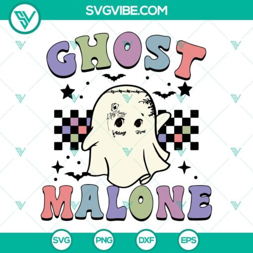 ghost malone svg png cute ghost svg funny halloween svg 3 mockup