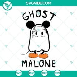 Halloween, Musics, SVG Files, Ghost Malone Halloween SVG Download, Funny Post 4