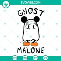 Halloween, Musics, SVG Files, Ghost Malone SVG Images, Funny Post Malone 4