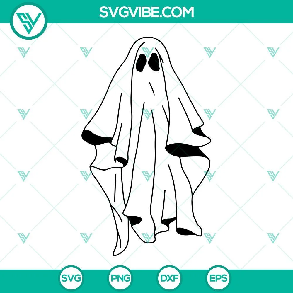 Halloween, SVG Files, Ghost SVG File Bundle, Halloween Ghost SVG Image PNG DXF 1