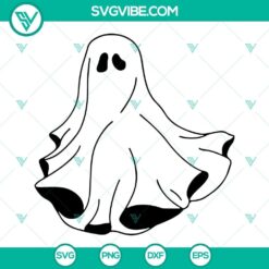 Ghost SVG File Bundle, Halloween Ghost SVG Image PNG DXF EPS Cut Files For 4