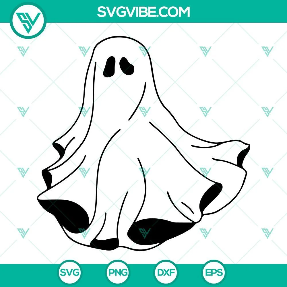 Halloween, SVG Files, Ghost SVG File Bundle, Halloween Ghost SVG Image PNG DXF 2