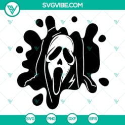 Halloween, SVG Files, Ghostface Slasher Skateboard SVG Images, Scream Movie SVG 3