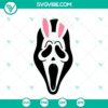 Ghostface Bunny Easter SVG: Scary Scream Easter Bunny SVG files inspired by horror movies, perfect for Easter projects.