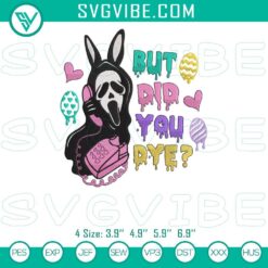 Easter Embroidery Designs, Embroidery Designs, Ghostface Scream Easter 14