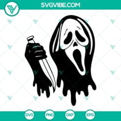 Halloween, SVG Files, Ghostface And Wednesday SVG File, Scream SVG Download, 4