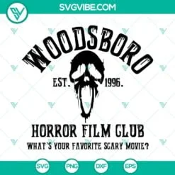 Halloween, SVG Files, GhostFace SVG Images, Woodsboro Horror Film Club SVG 2