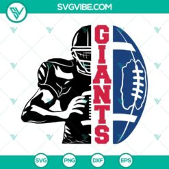 Giants Football Half Player SVG Images, New York Giants SVG Images, Giants Team