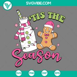 Christmas, SVG Files, Gingerbread Tis The Season SVG Files, Gingerbread With 2