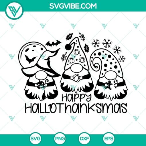 gnome happy hallothanksmas svg gnome svg halloween svg christmas svg thanksgiving svg 1 mockup