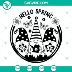 Seasons, Spring, SVG Files, Gnomes Hello Spring Svg, Spring Gnomes Svg, Spring 2