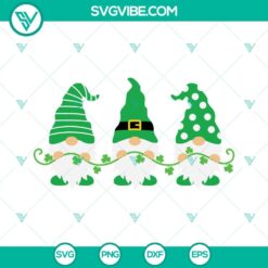 St Patrick's Day, SVG Files, Shamrock Gnome SVG Images, Irish SVG Images, Cute 3