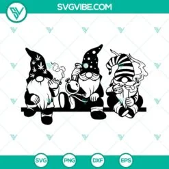 Cannabis, SVG Files, Gnomes Smoking Weed SVG File, Cannabis Blunt SVG Images, 2