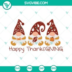 Fall, Seasons, SVG Files, Thanks Giving, Gnomes Thanksgiving SVG Image, Gnome 4