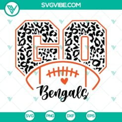 Football, Sports, SVG Files, Go Bengals Leopard SVG Images, Cincinnati Bengals 2