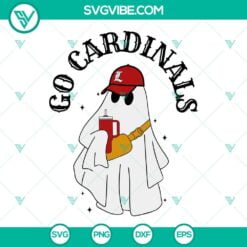 Halloween, Sports, SVG Files, Go Cardinals Boo Jee Ghost SVG Files, University 22