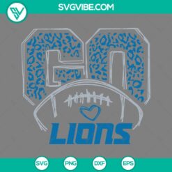 Football, Sports, SVG Files, Go Lions SVG Image, Detroit Lions Football Team 2