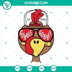 SVG Files, Thanks Giving, Gobble Gobble Turkey SVG Images, Cute Turkey SVG File 2