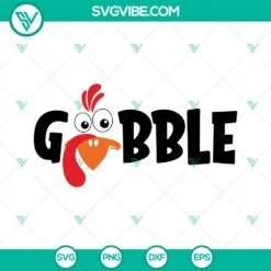 Thanks Giving, SVG Files, Gobble Gobble Gobble SVG Download, Thanksgiving SVG 3